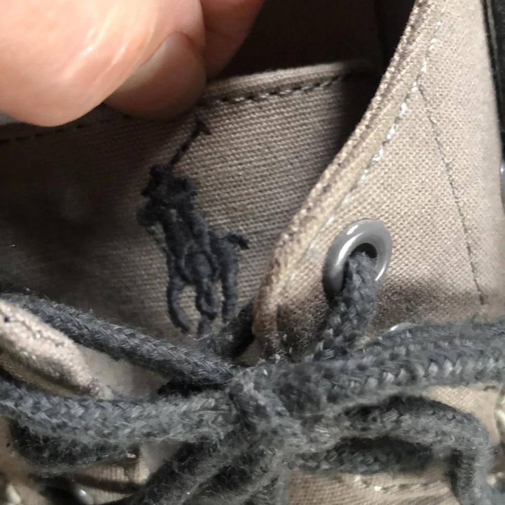 Polo by Ralph Lauren Franz Mens 11.5D Boat Shoes Canvas Sneakers Deck Shoe